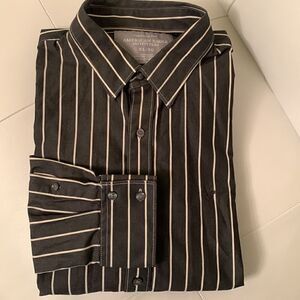 American Eagle Classic Buttons Up Cotton Striped Men’s Shirt Size XL
